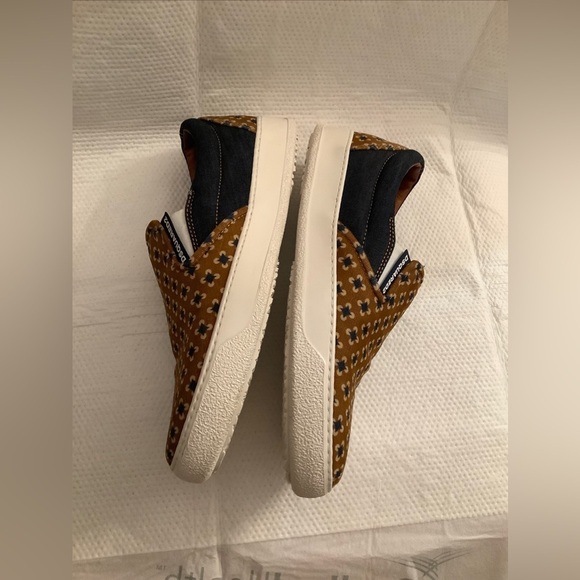 DSQUARED2 Canvas / Denim Brown & Navy Slip On Sneaker Mens 41 EU-8 US RARE H2F‍‍ - Picture 10 of 11
